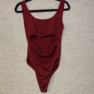 Vibrant Red One-Piece Swimsuit